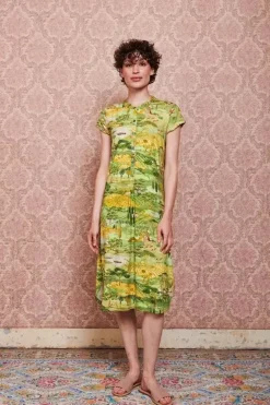 Pip Studio Nachthemden|Nachthemd Kurze Armeln Toscana Grun