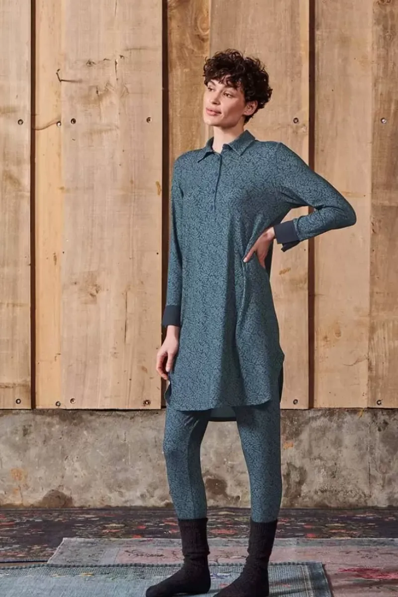 Pip Studio Nachthemden|Nachthemd Lange Armel Leafy Dots