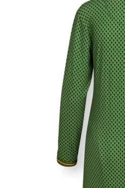 Pip Studio Nachthemden|Nachthemd Lange Armel Suki Dunkelgrun