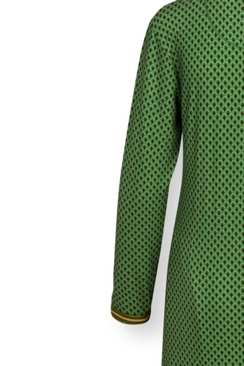 Pip Studio Nachthemden|Nachthemd Lange Armel Suki Dunkelgrun