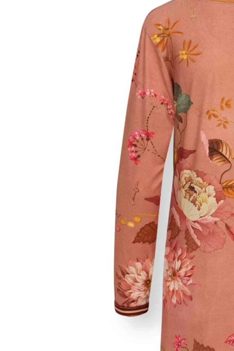 Pip Studio Nachthemden|Nachthemd Lange Armel Tokyo Bouquet Terra