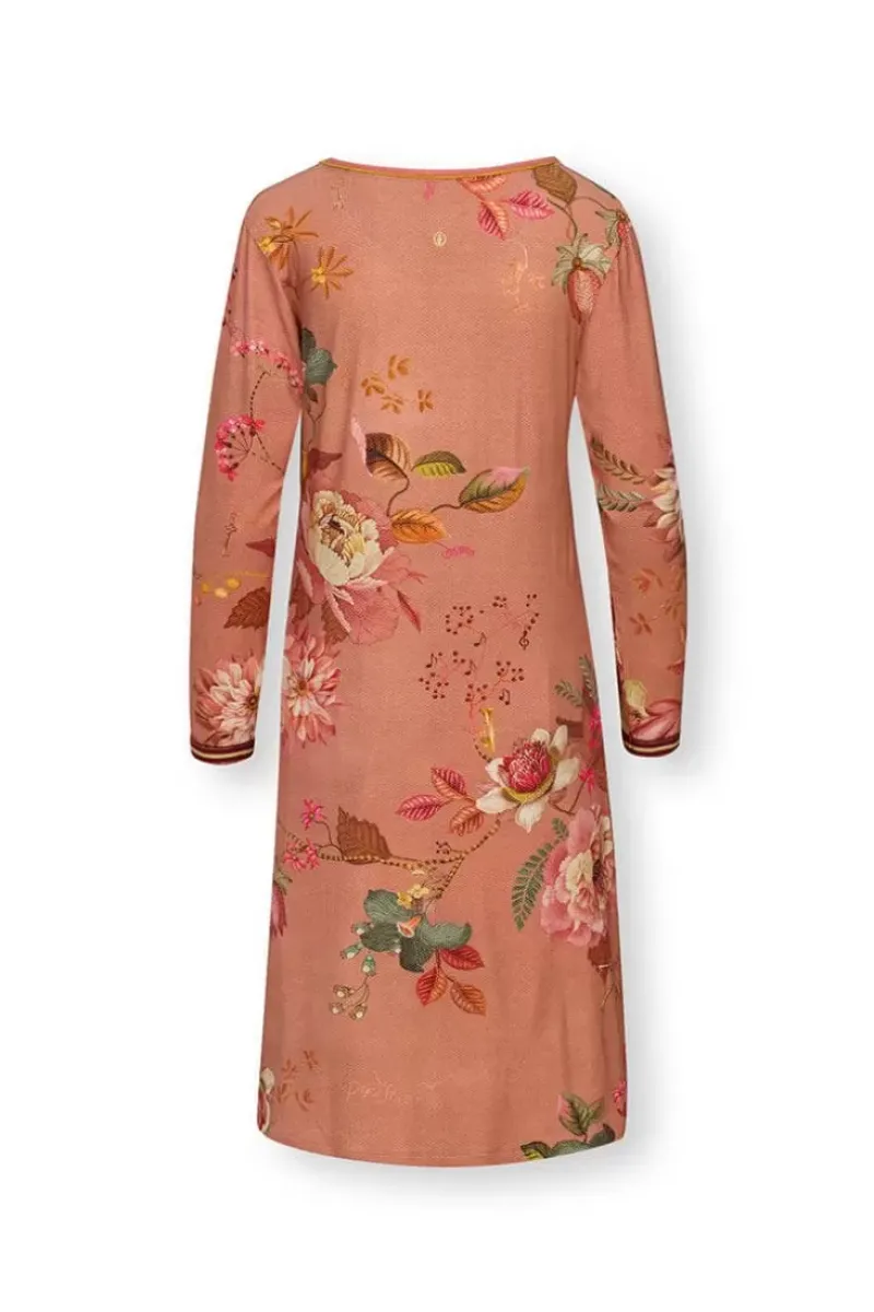 Pip Studio Nachthemden|Nachthemd Lange Armel Tokyo Bouquet Terra