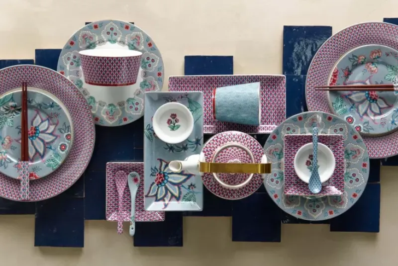 Pip Studio Porzellan Sets|Oriental Flower Festival Set/4 Tassen