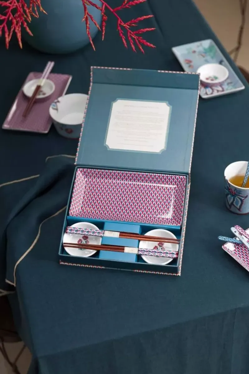 Pip Studio Porzellan Sets|Oriental Flower Festival Set/6 Sushi