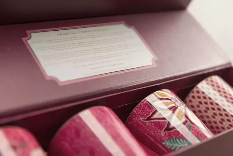 Pip Studio Porzellan Sets|Oriental Flower Festival Set/4 Tassen Dunkel