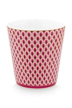 Pip Studio Porzellan Sets|Oriental Flower Festival Set/4 Tassen Dunkel