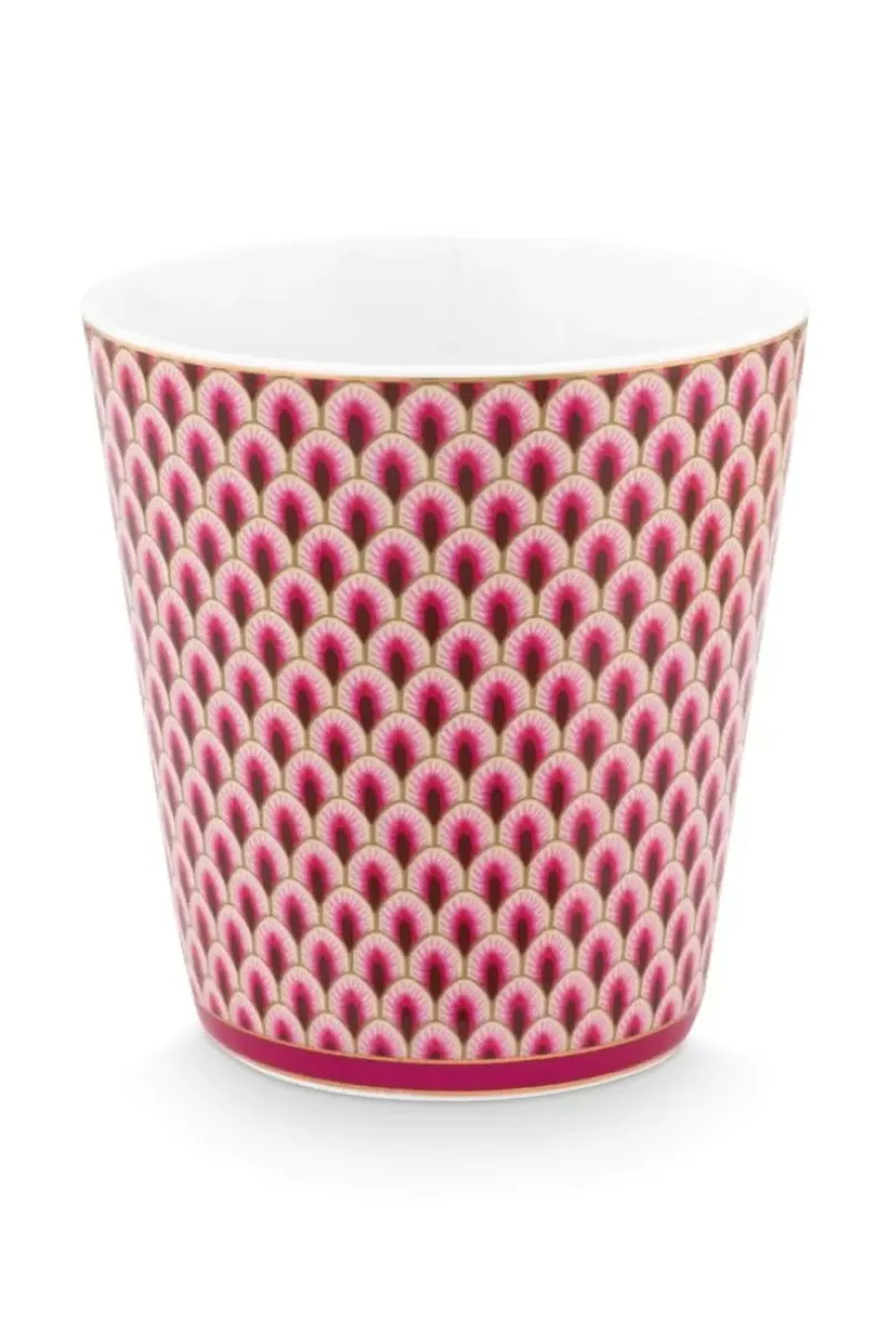 Pip Studio Porzellan Sets|Oriental Flower Festival Set/4 Tassen Dunkel