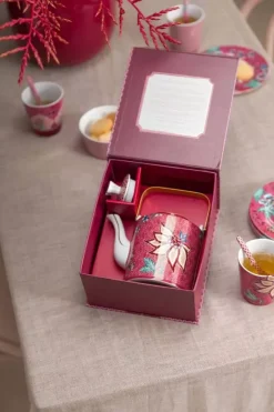 Pip Studio Porzellan Sets|Oriental Flower Festival Teekanne Dunkel Medium