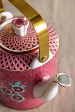 Pip Studio Porzellan Sets|Oriental Flower Festival Teekanne Dunkel Medium