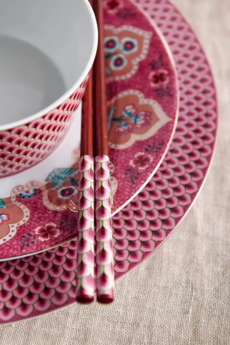 Pip Studio Porzellan Sets|Oriental Flower Festival Set/6 Sushi Dunkel