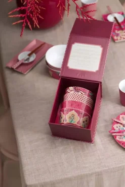 Pip Studio Porzellan Sets|Oriental Flower Festival Set/4 Schalen Dunkel 12Cm