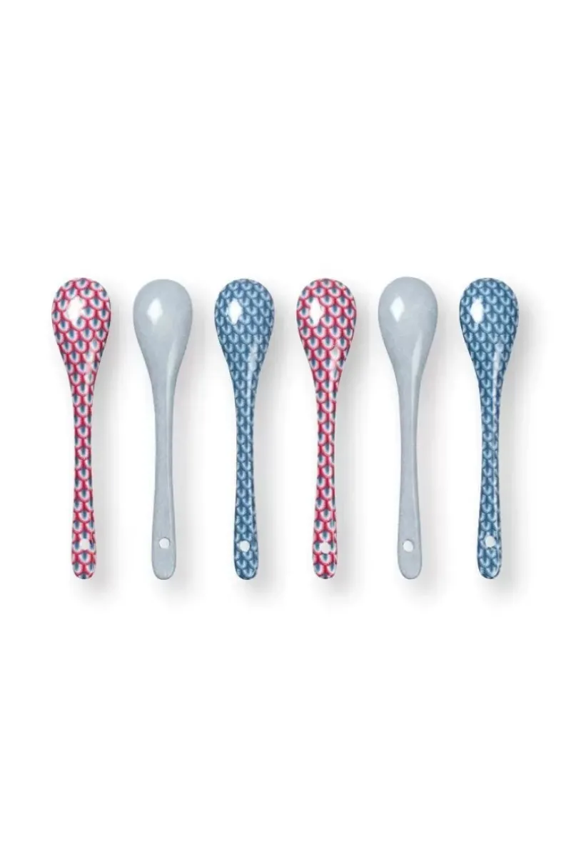 Pip Studio Porzellan Sets|Oriental Flower Festival Set/6 Teeloffel