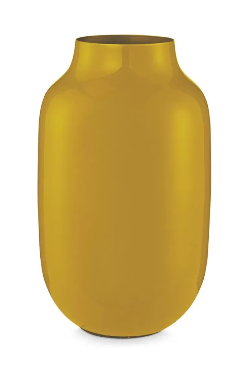 Pip Studio Grose Vasen|Ovale Metall Vase 30 Cm