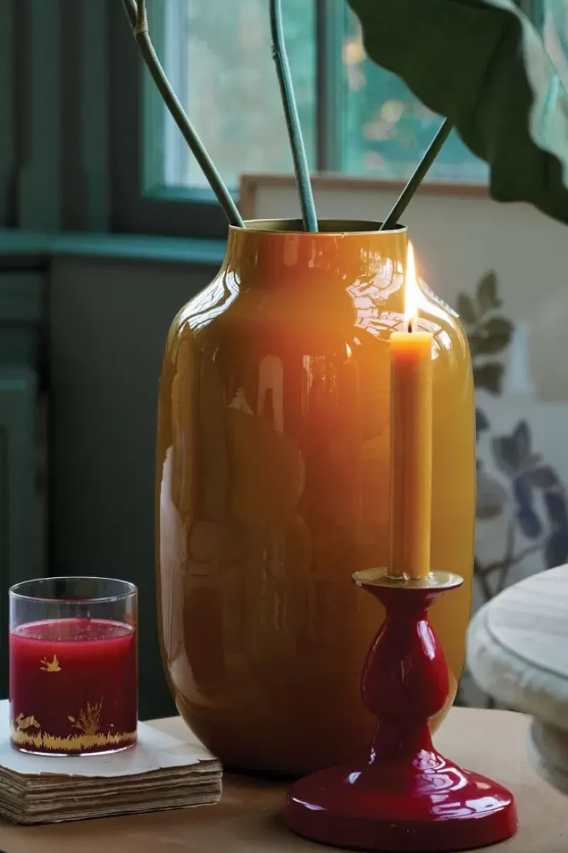 Pip Studio Grose Vasen|Ovale Metall Vase 30 Cm