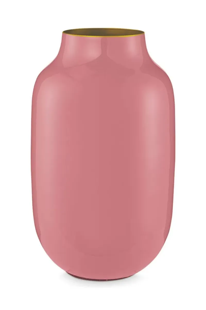 Pip Studio Grose Vasen|Ovale Metall Vase Old 30 Cm