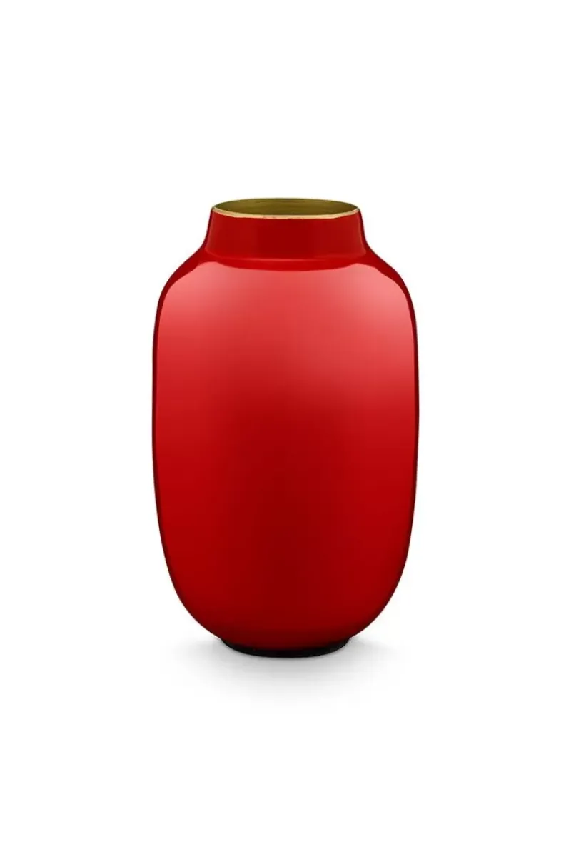 Pip Studio Sale Kleine Vasen|Ovale Mini Vase Rot 14 Cm