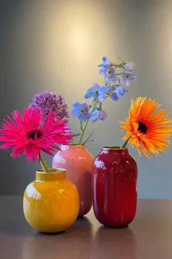 Pip Studio Sale Kleine Vasen|Ovale Mini Vase Rot 14 Cm