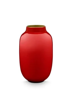 Pip Studio Sale Kleine Vasen|Ovale Mini Vase Rot 14 Cm