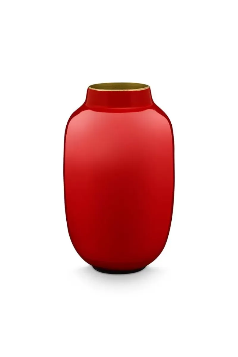 Pip Studio Sale Kleine Vasen|Ovale Mini Vase Rot 14 Cm