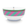 Pip Studio Schalen|Pip Chique Stripes Schale Rosa/Grun 15.5Cm