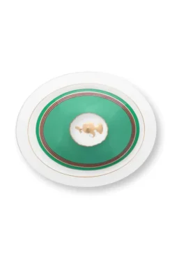 Pip Studio Zuckerdose|Pip Chique Stripes Zuckerdose Rosa/Grun