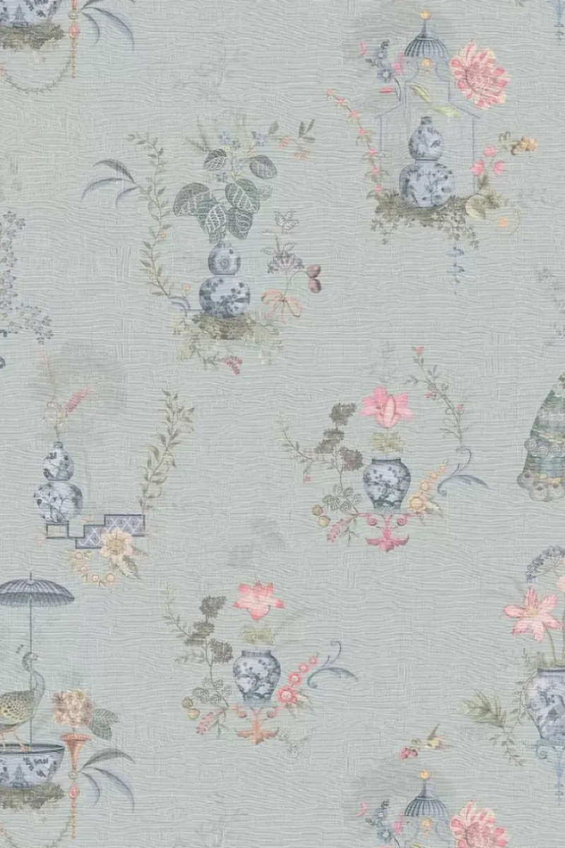 Pip Studio Vinyltapete|Chinese Porcelain Vinyltapete Hell
