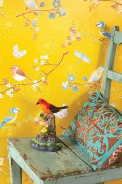 Pip Studio Vliestapete|Early Bird Vliestapete Gelb