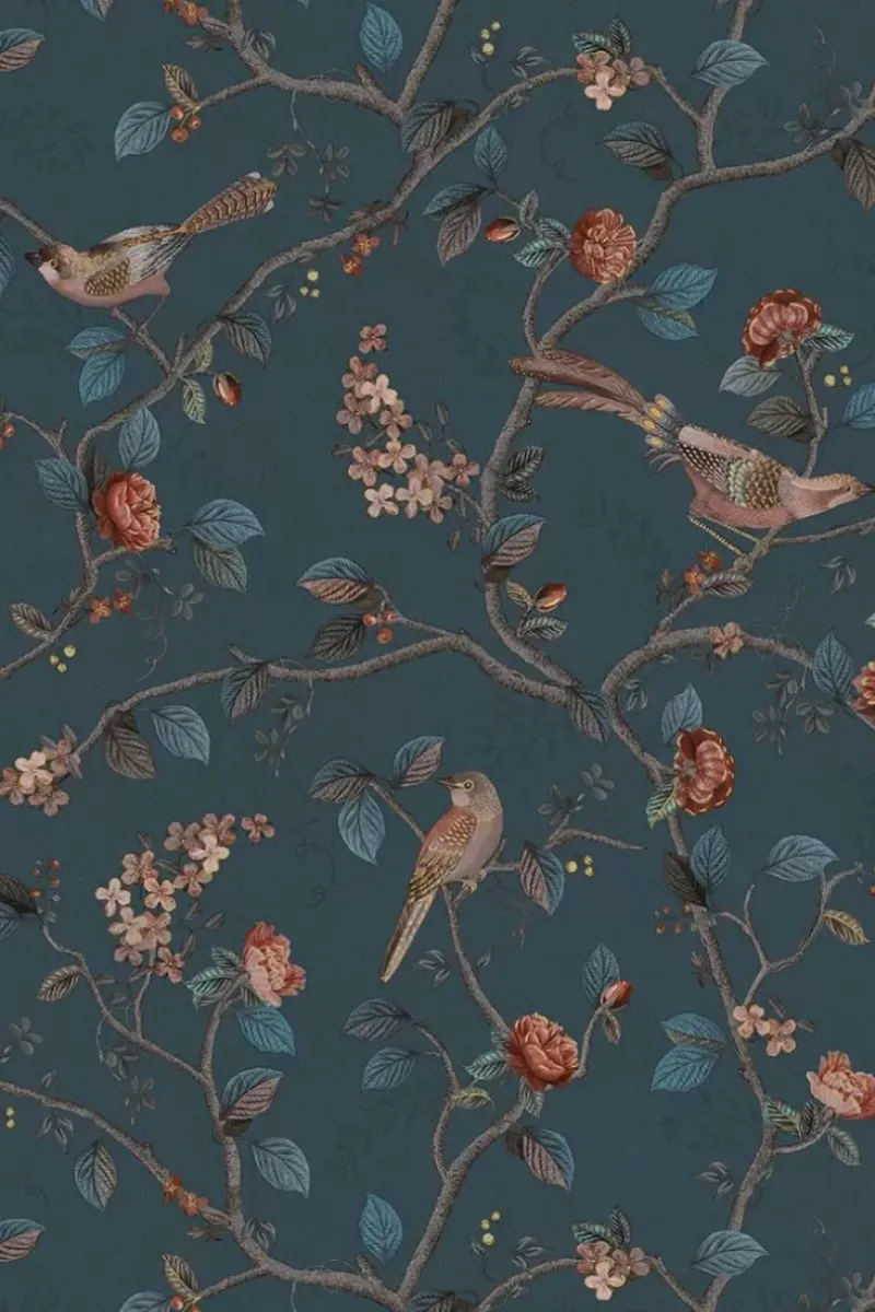 Pip Studio Vliestapete|Good Nightingale Vliestapete Dunkel