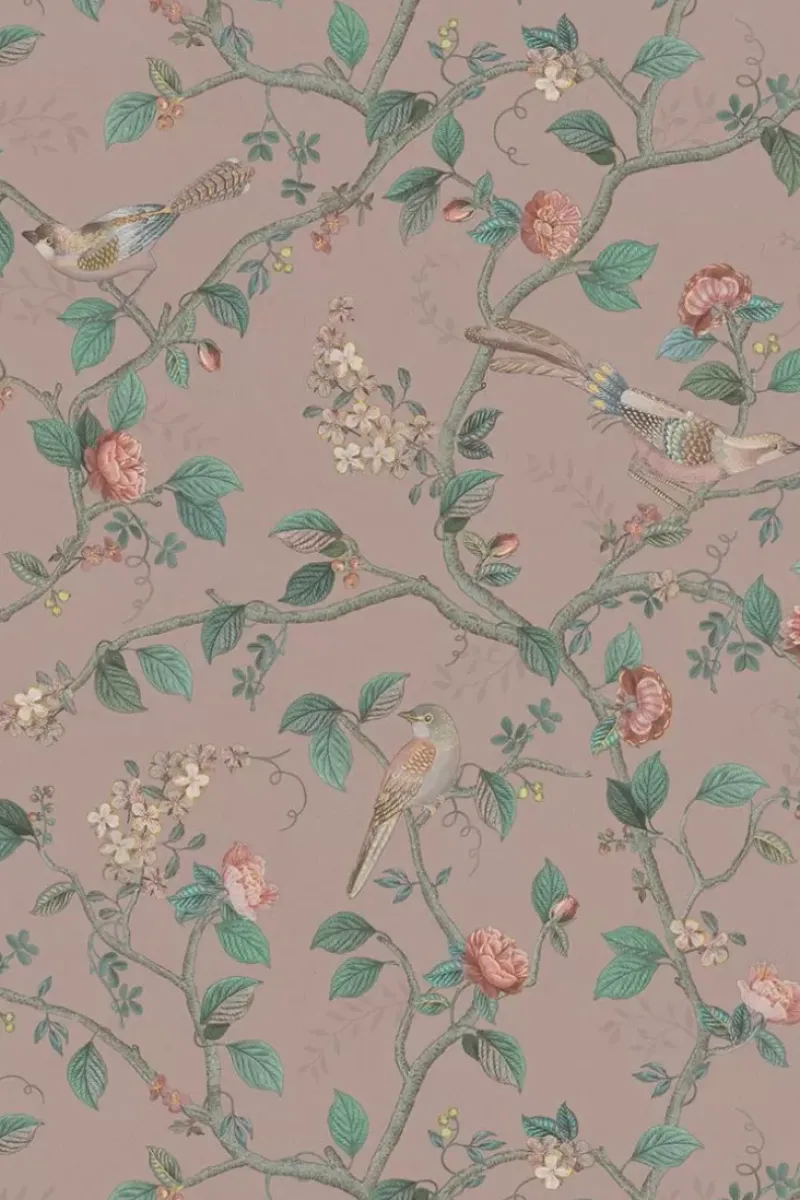 Pip Studio Vliestapete|Good Nightingale Vliestapete Mauve