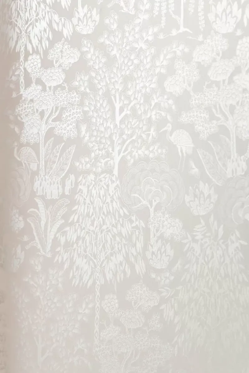 Pip Studio Vliestapete|Origami Tree Vliestapete Gebrochen S/Silber