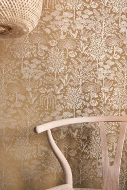 Pip Studio Vliestapete|Origami Tree Vliestapete Ocker/Gold