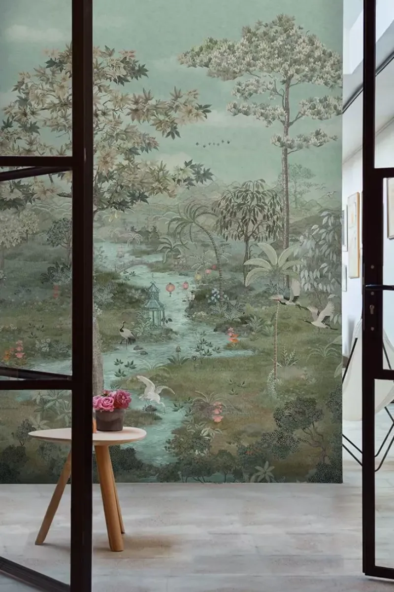 Pip Studio Fototapete|Pip Paradise Wallpower Grun