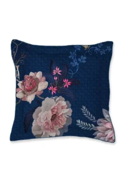 Pip Studio Zierkissen|Quadratisches Zierkissen Tokyo Bouquet Dunkel