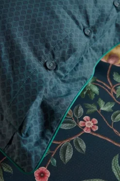 Pip Studio Bettkissen|Quadratisches Zierkissen Il Paradiso Dunkelblau