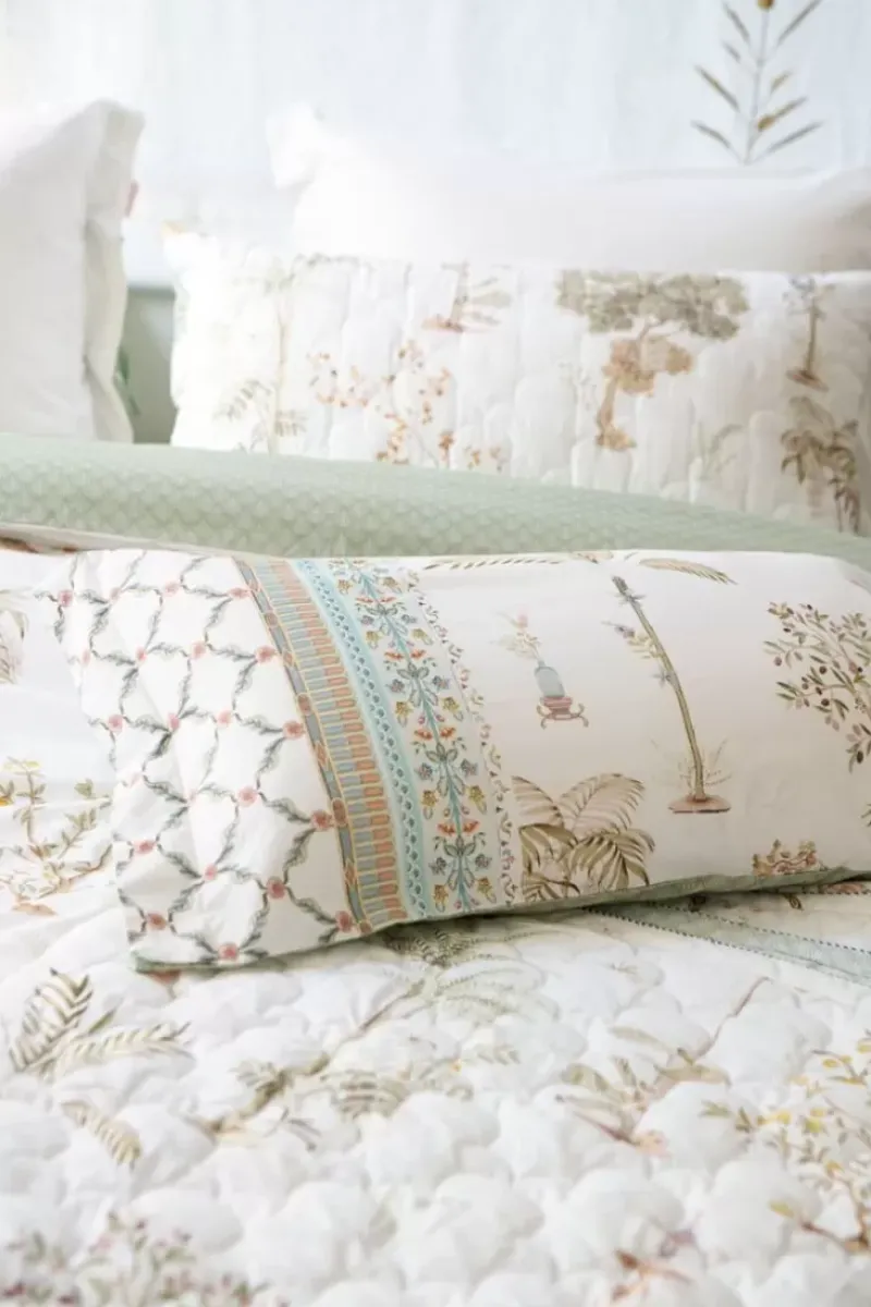 Pip Studio Bettkissen|Rechteckige Zierkissen Giardini Di Frutta Weiss