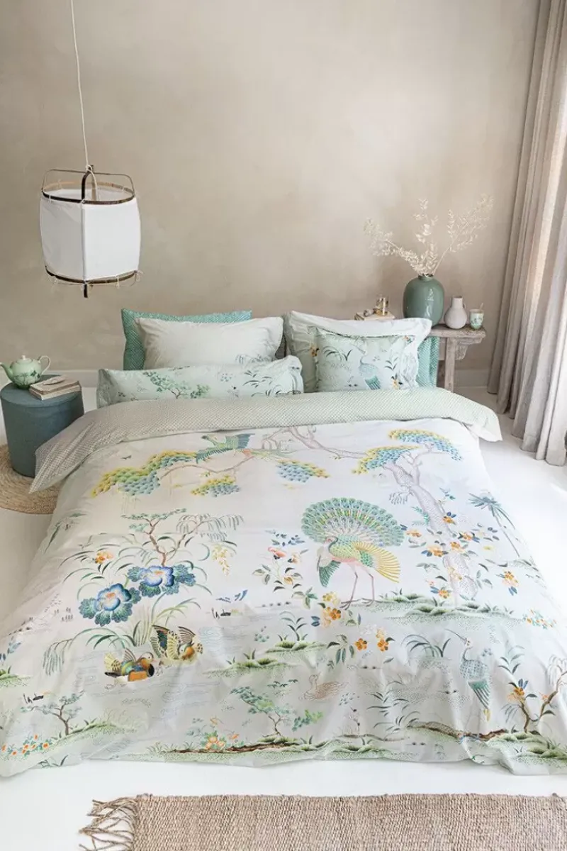 Pip Studio Bettkissen|Rechteckige Zierkissen Lang Japonica Weis