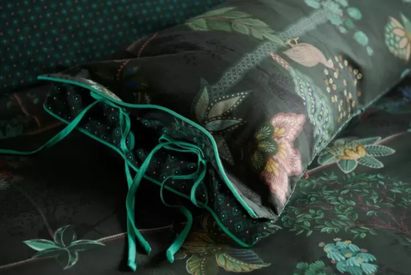 Pip Studio Bettkissen|Rechteckige Zierkissen Lang Alberi Dunkelgrun