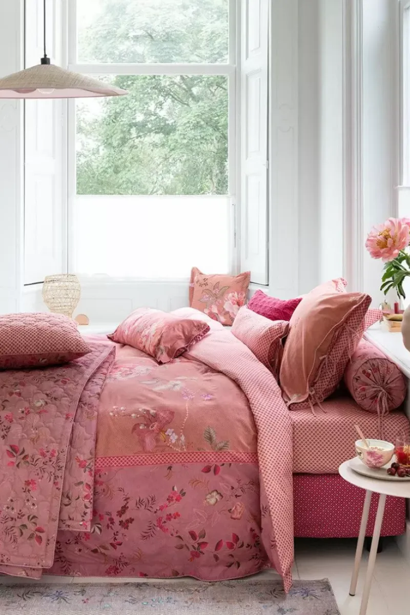 Pip Studio Bettkissen|Rechteckige Zierkissen Tokyo Bouquet /Terra