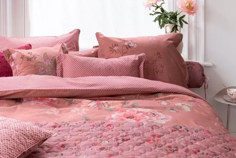 Pip Studio Bettkissen|Rechteckige Zierkissen Tokyo Bouquet /Terra