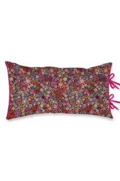 Pip Studio Bettkissen|Rechteckige Zierkissen Tutti I Fiori Dunkelrot