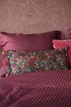 Pip Studio Bettkissen|Rechteckige Zierkissen Tutti I Fiori Dunkelrot