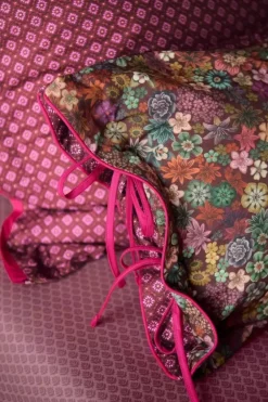 Pip Studio Bettkissen|Rechteckige Zierkissen Tutti I Fiori Dunkelrot