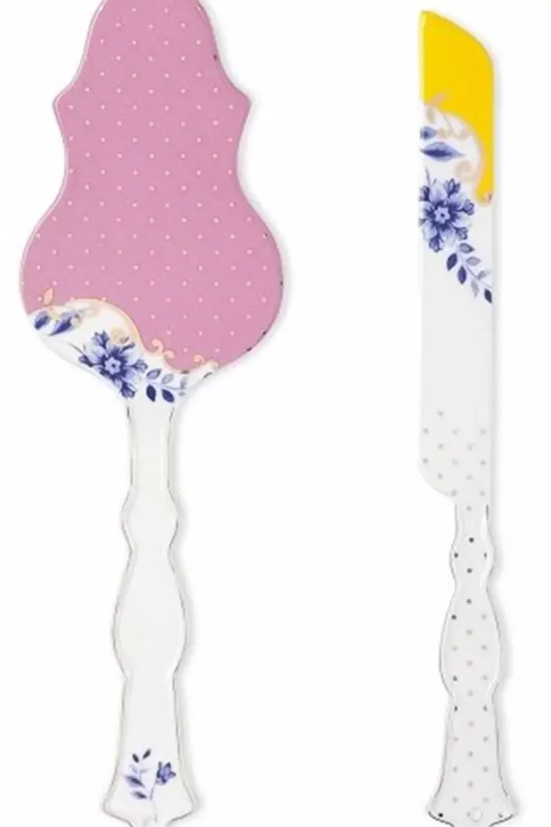 Pip Studio Porzellan Sets|Royal Multi Tortenheber & Messer