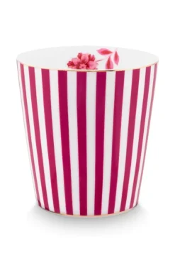 Pip Studio Porzellan Sets|Royal Stripes Tasse & Teebeutelablage Dunkel