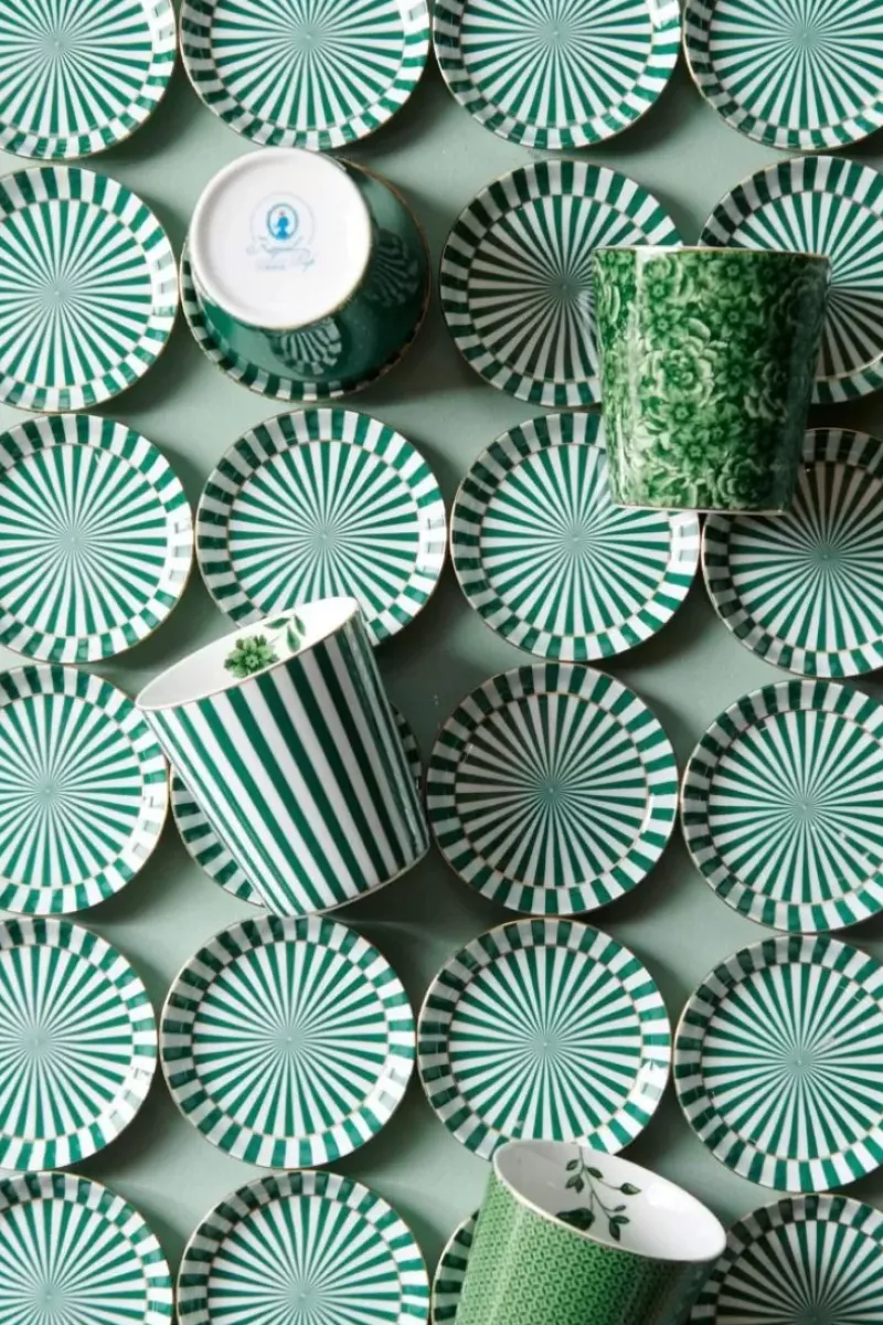 Pip Studio Porzellan Sets|Royal Stripes Tasse & Teebeutelablage