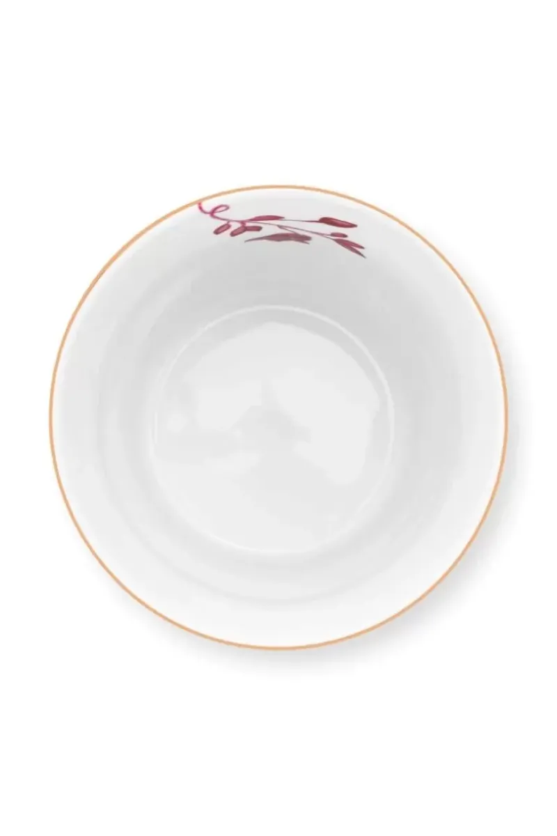 Pip Studio Teetassen|Royal Stripes Tasse Blumen & Teebeutelablage Dunkel