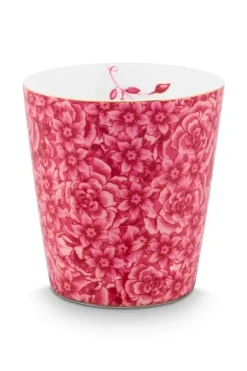 Pip Studio Teetassen|Royal Stripes Tasse Blumen & Teebeutelablage Dunkel