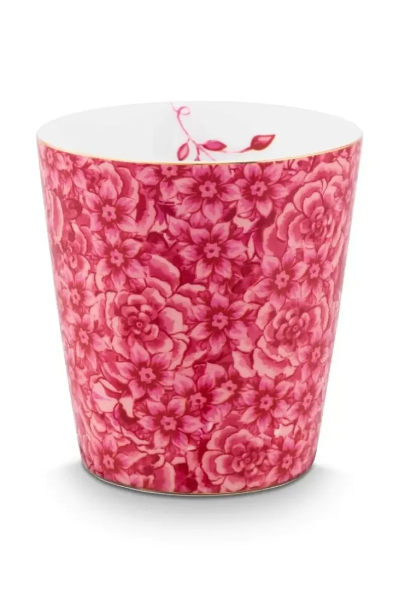 Pip Studio Teetassen|Royal Stripes Tasse Blumen & Teebeutelablage Dunkel