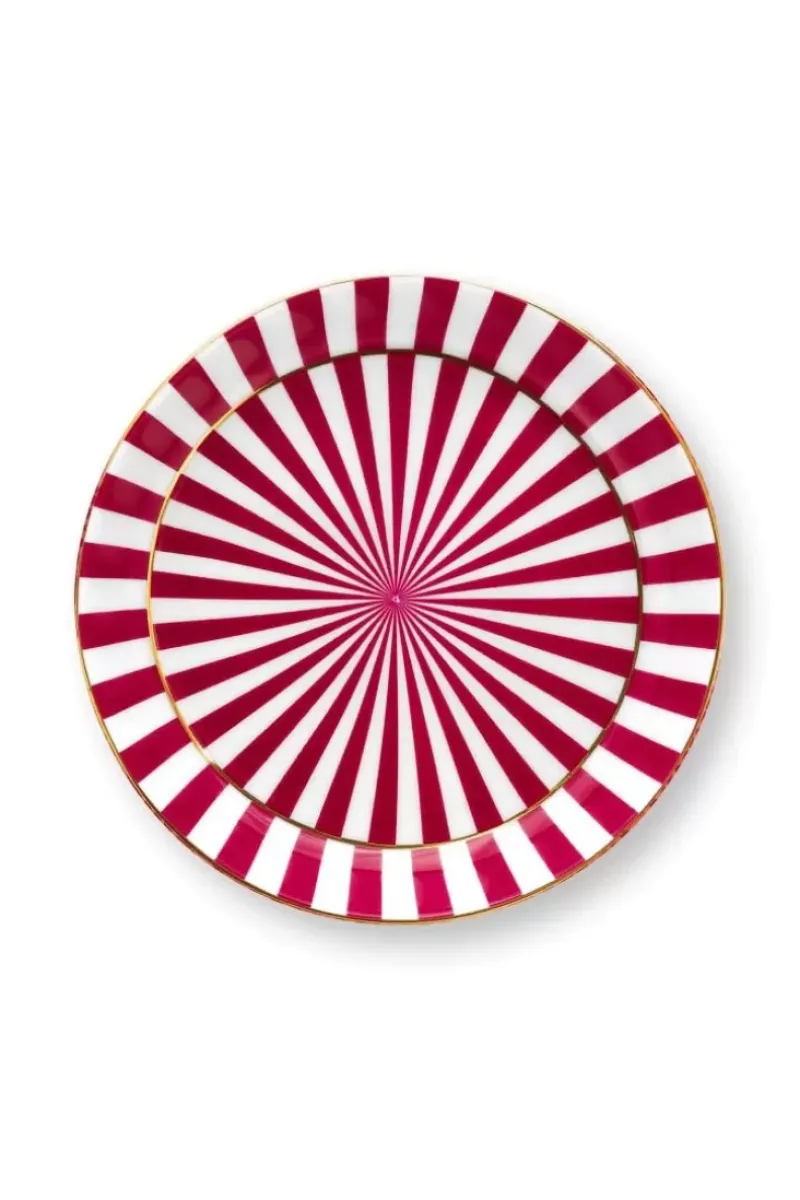 Pip Studio Teetassen|Royal Stripes Tasse Blumen & Teebeutelablage Dunkel