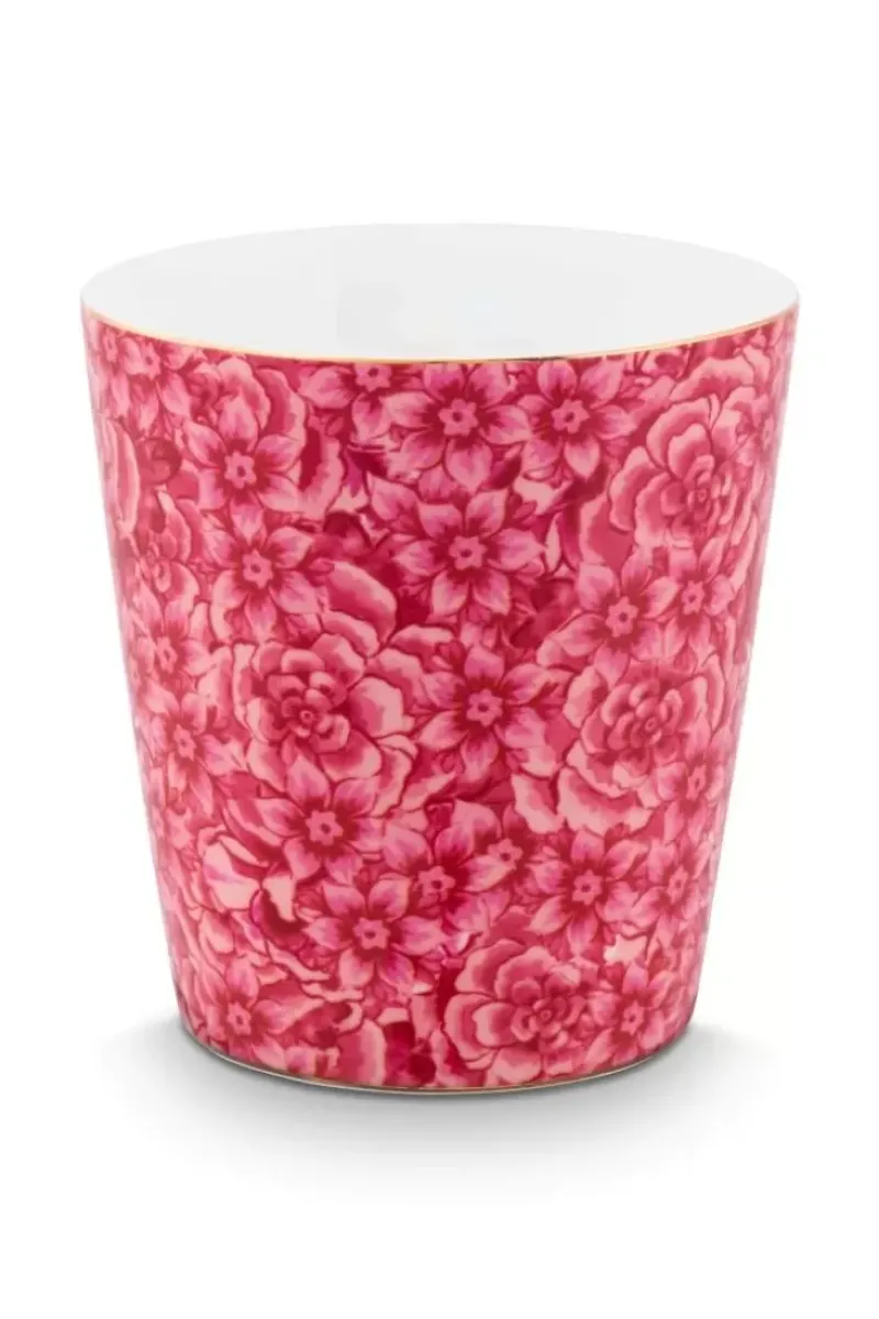 Pip Studio Teetassen|Royal Stripes Tasse Blumen & Teebeutelablage Dunkel
